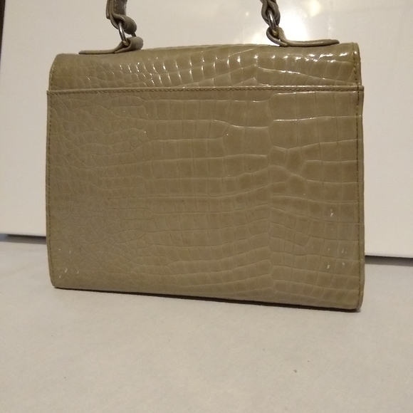 Taupe Vinyl Purse - Picture 4 of 4
